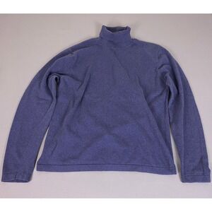 Field Gear Turtleneck Sweater Men's Medium Purple 100% Cotton Long Sleeve Solid